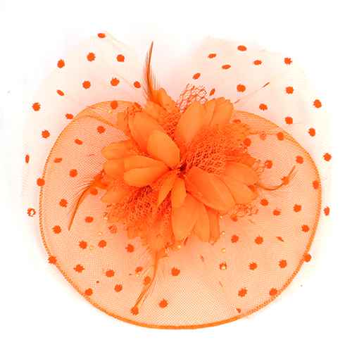 Orange Fascinator ( 1241 OR )