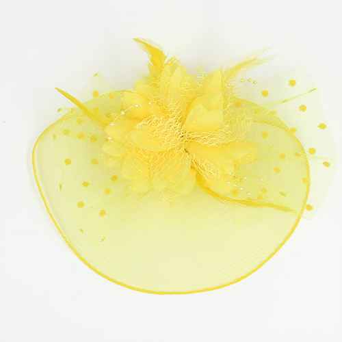 Yellow Fascinator ( 1241 YW )