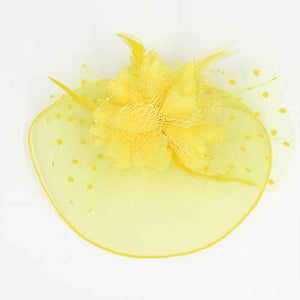 Yellow Fascinator ( 1261 YW )