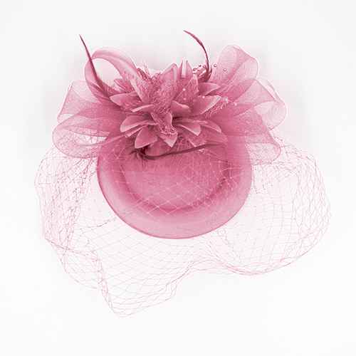 Light Pink Fascinator ( 1261 LPK )