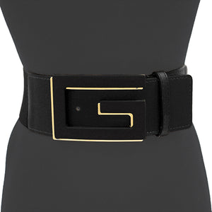 BLACK GOLD G STRETCH BELT ( 1321 BKGOD )