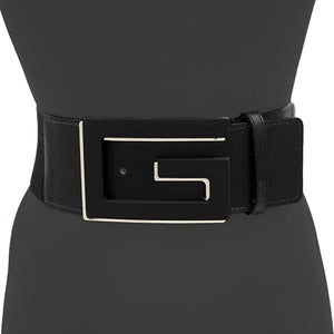 BLACK SILVER G STRETCH BELT ( 1321 BKRD )