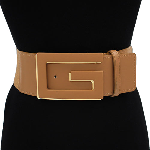 BROWN GOLD G STRETCH BELT ( 1321 BRGOD )