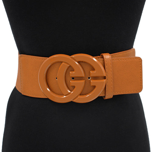 DARK BROWN GG STRETCH BELT ( 1322 DBR )