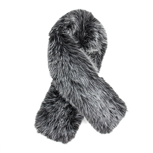 FAUX FUR SCARF ( 1593 BK )