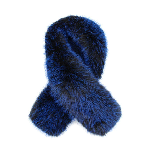 FAUX FUR SCARF ( 1593 BL )