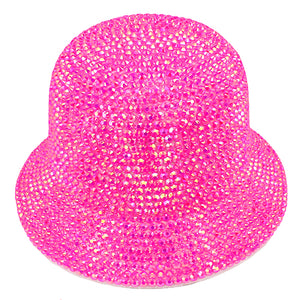 PINK BUCKET HAT STONES ( 2838 DPK )