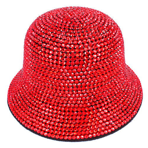 RED BUCKET HAT STONES ( 2838 LSM )