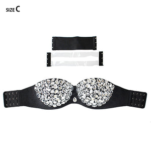 BLACK BRA CRYSTAL C CUP ( 2973 BKCLR-C )