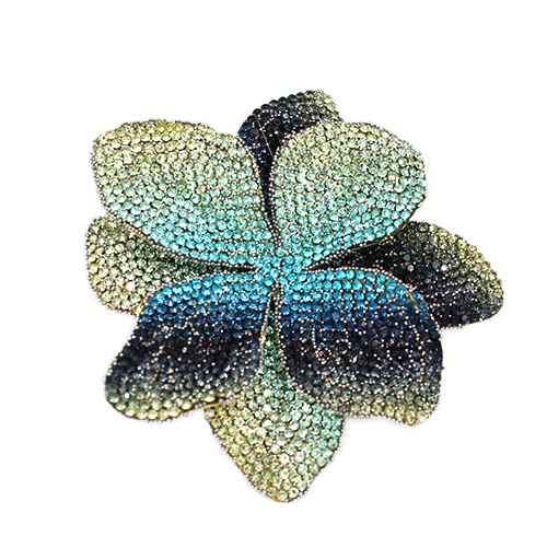 BLUE FLOWER BROOCH ( 2047 GDLBL )