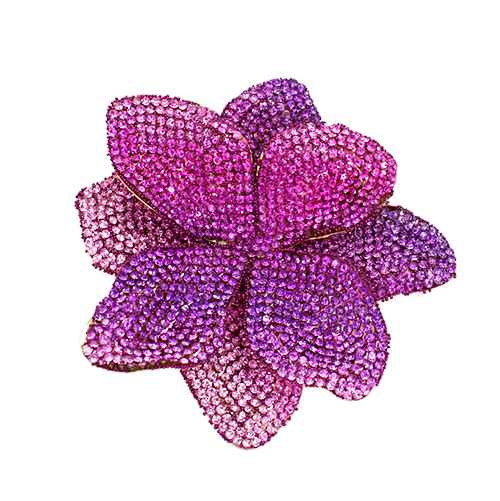 PINK FLOWER BROOCH ( 2047 GDLPK )