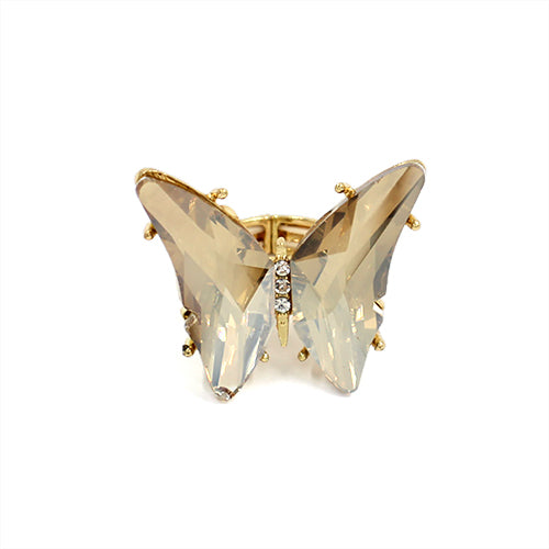 GOLD STRETCH TOPAZ BUTTERFLY RING ( 2005 LCT )