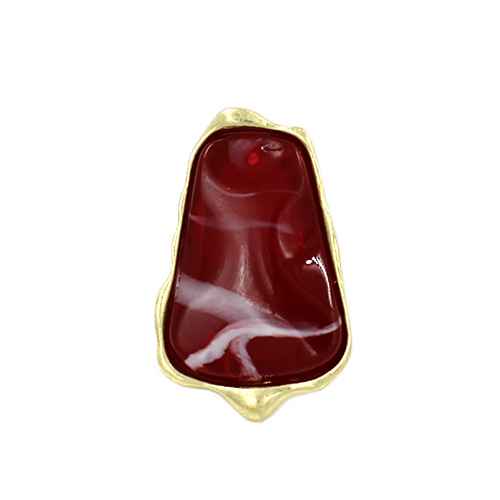 GOLD BURGUNDY RING ( 2139 GDBG )