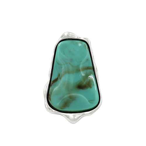 SILVER TURQUOISE RING ( 2139 RDTQ )