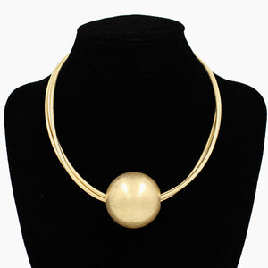 GOLD BALL NECKLACE ( 2130 GD )