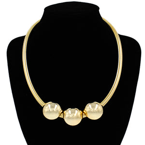 GOLD BALL NECKLACE ( 2131 GD )