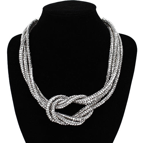 SILVER CLEAR NECKLACE ( 2140 RDCLR )