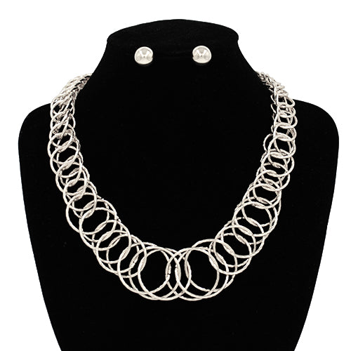 RING NECKLACE SET ( 7312 RD )