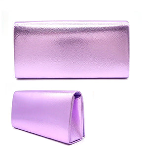 METALLIC CLUTCH BAG ( 6173 PUR )