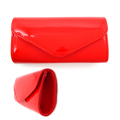 POLISHED ENAMEL CLUTCH ( 6189 RED )