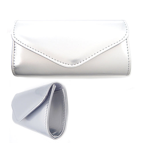 POLISHED ENAMEL CLUTCH ( 6189 SIV )