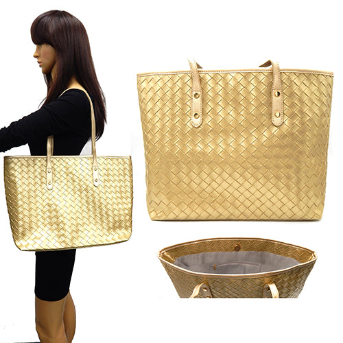 WEAVING PATTERN TOTE BAG ( 6191 GOD )