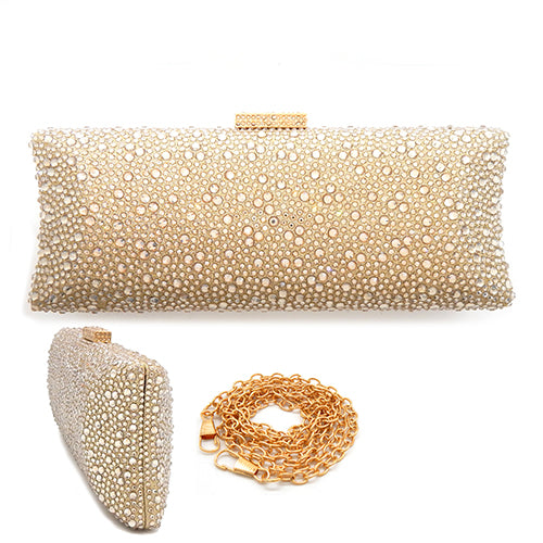 GOLD EVENING CLUTCH METALLIC ( 6215 GOD )