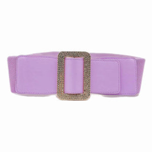 LIGHT PURPLE GOLD STRETCH BELT ( 0230 GDLP )