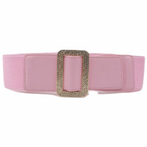 LIGHT PINK GOLD STRETCH BELT ( 0230 GDPL )