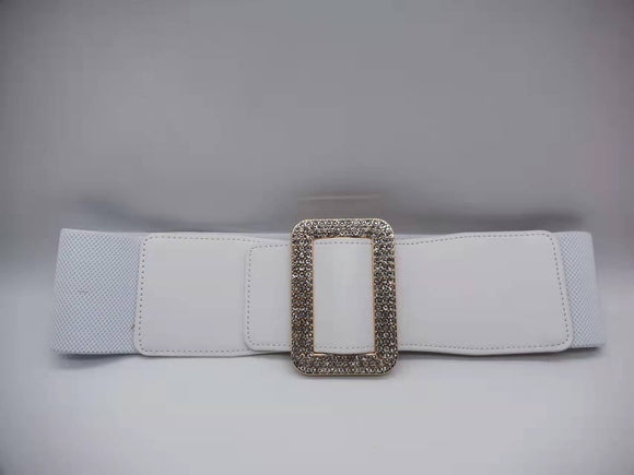 WHITE GOLD STRETCH BELT ( 0230 GEWH )