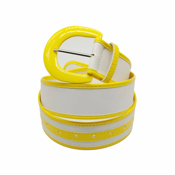 WHITE YELLOW GOLD BELT ( 0295 XXYE )