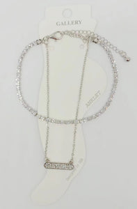 SILVER CHAIN ANKLET ( 0311 RHCR )