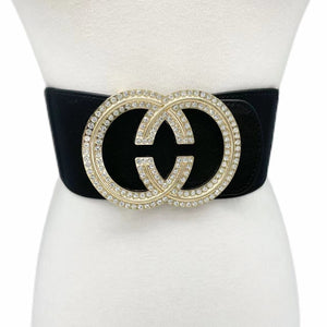 BLACK GOLD STRETCH BELT ( 0359 GDBK )