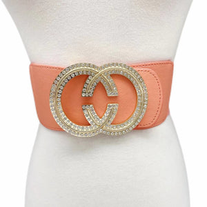 CORAL GOLD STRETCH BELT ( 0359 GDCO )