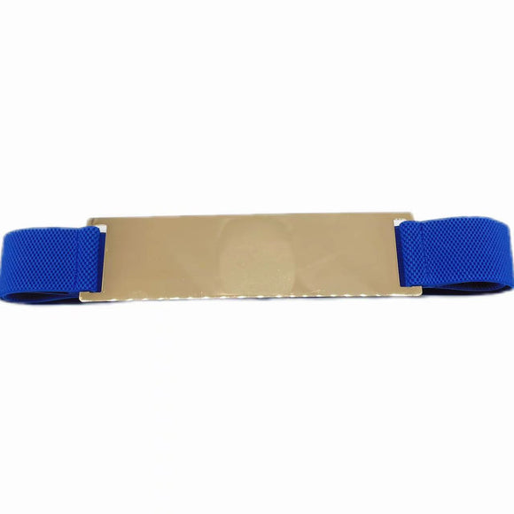 BLUE GOLD STRETCH BELT ( 0364 GDBL )