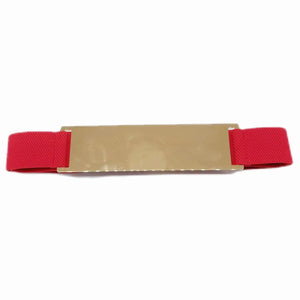 RED GOLD STRETCH BELT ( 0364 GDRE )