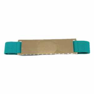 TURQUOISE GOLD STRETCH BELT ( 0364 GDTQ )