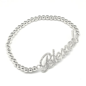 STEEL BALL STRETCH BRACELET BLESSED ( 2227 S )