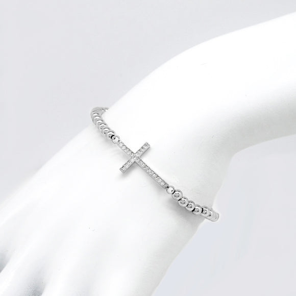 BALL CROSS STRETCH BRACELET ( 2233 S )