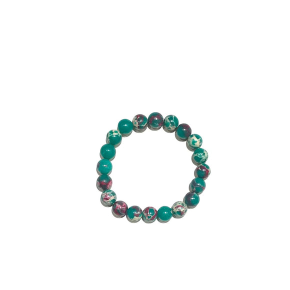 TURQUOISE NATURAL STONE STRETCH BRACELET ( 35 23 )