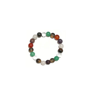 MULTI COLOR NATURAL STONE STRETCH BRACELET ( 35 25 )