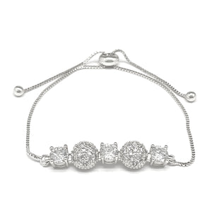 DOME CZ ADJUSTABLE BRACELET ( 575 SCL )