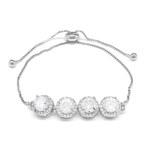 CZ ADJUSTABLE BRACELET ( 579 SCL )