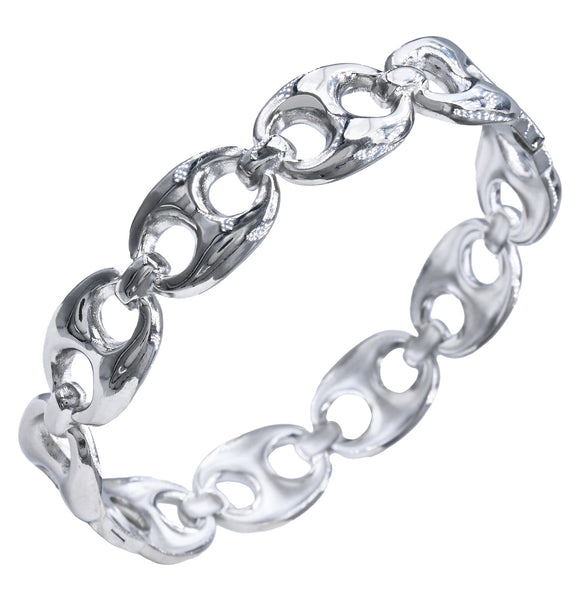 SILVER STAINLESS STEEL BANGLE ( 6282 S )
