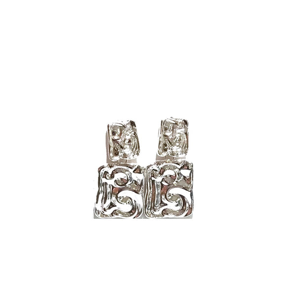 SILVER CLIP ON EARRINGS ( 41 S )