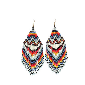 Multi Color Bead Earrings ( 69 MT )