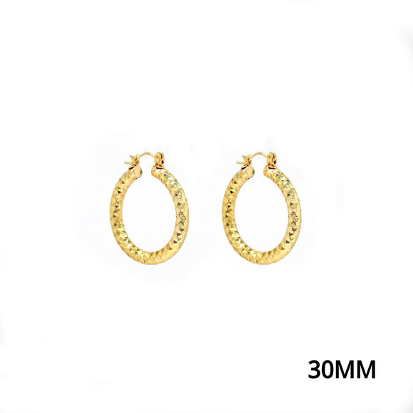 ALUMINUM HOOP EARRINGS ( 768 30G )