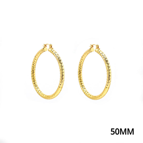 ALUMINUM HOOP EARRINGS ( 768 50G )