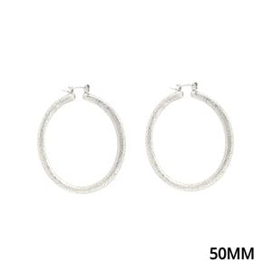 ALUMINUM HOOP EARRINGS ( 770 50S )