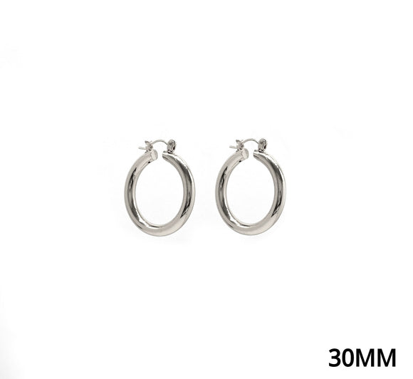 ALUMINUM HOOP EARRINGS ( 772 30S )